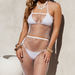 Disco Queen Ivory Rhinestone Tube Top Cover Up thumbnail