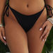 Black Bandeau String Loop Top thumbnail