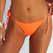 Neon Tangerine Crinkle Triangle Top thumbnail