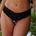 Maui Black Rose & Black Lace Banded Classic Bottom thumbnail