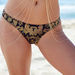 Black & Gold Duchess Print Triangle Bikini Top thumbnail