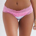 Maui White & Baby Pink Lace Classic Band Bottom thumbnail