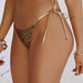 Golden Leopard Metallic Triangle Top thumbnail