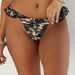 Green Camo Ruffle Shoulder Triangle Top thumbnail