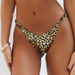 Black & Gold Leopard Bikini On a Chain Top thumbnail