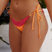 Lanai Neon Orange & Fuchsia Edge Lace Triangle Top thumbnail