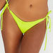 Neon Yellow Crinkle Triangle Top thumbnail