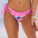 Maui Lotus Blossom & Neon Pink Edge Lace Triangle Top thumbnail