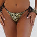 Black & Gold Leopard Brazilian Thong Bottom thumbnail