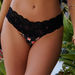 Maui Black Rose & Black Lace Banded Classic Bottom thumbnail