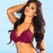 Lotus Burgundy Crochet Double Strap Scrunch Bikini Bottom thumbnail