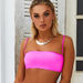 Neon Pink Banded Brazilian Thong Bottom thumbnail