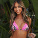 Safari Rose & Neon Pink Edge Lace Triangle Top thumbnail