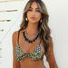 Black & Gold Leopard Full Coverage Scrunch Bottom thumbnail