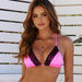 Lanai Neon Pink & Black Edge Lace Triangle Top thumbnail