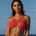 Amaryllis Coral Crochet Micro Rise Bikini Bottom thumbnail