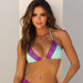 Lanai Mint & Purple Edge Lace Triangle Top thumbnail