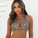 Black & Gold Leopard Adjustable Halter Top thumbnail