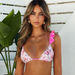 Pink Blossom Ruffle Shoulder Triangle Top thumbnail