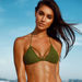Lemongrass Olive Bikini Top thumbnail