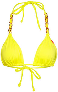 Yellow Triangle Bikini On a Chain Top image