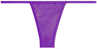 Solid Purple Y-Back Thong Underwear image