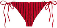 Red Sheer Obsession Classic Scrunch Bottom w/ Gold Loop Accents image
