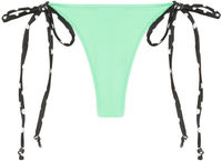 Mint & Black Polka Dot G-String Thong Bottom image