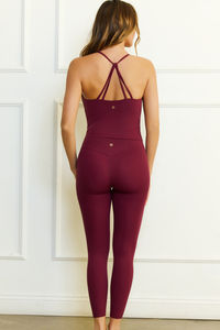 Burgundy Soft Sculpt High-Waist Legging image