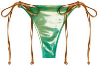Blue Green Tie Dye Shimmer  G-String Thong Bottom image