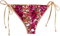 Gold & Fuchsia Sequin Classic Scrunch Bottom image