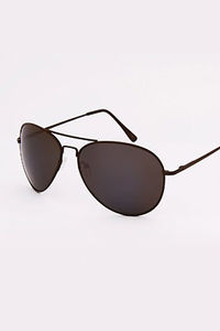 Sunglasses Aviator Sunglasses Dark Brown Frames image