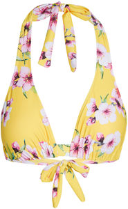 Yellow Cherry Blossom Adjustable Halter Top image