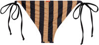 Black & Taupe Stripes Classic Scrunch Bottom image