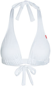 White Adjustable Halter Top image