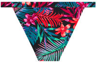 Black Tropical Full Coverage Mid-Rise Band Bottom image