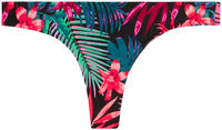 Black Tropical Banded Brazilian Thong Bottom image