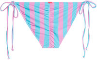 Pink & Blue Stripes Full Coverage Scrunch Bottom  image