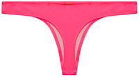 Neon Coral Banded Brazilian Thong Bottom image