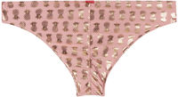 Blush & Gold Pineapple Banded Classic Scrunch Bottom image