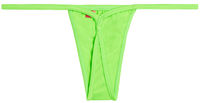 Solid Neon Green Y-Back Thong Underwear image