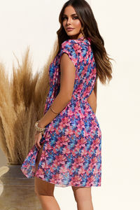 Lotus Blossom Open Mesh Cover Up w/ Drawstring Waist image