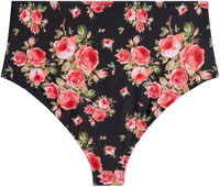 Black Rose High Waist Bikini Bottom image