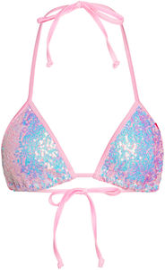 Cotton Candy Sequin Triangle Top image