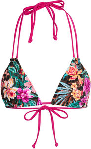 Tropical Fuchsia Double Strap Triangle Top image