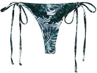 Tropical Palm Print Brazilian Thong Bottom image