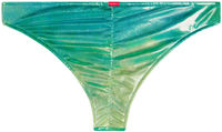 Blue Green Tie Dye  Shimmer Banded Classic Scrunch Bottom image