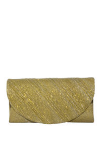 Gold Emblazoned Shimmer Clutch  image