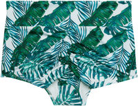 Waikiki Tropical Palm Print High Waist Scrunch Original Bottoms image