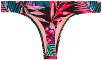 Black Tropical Banded Brazilian Thong Bottom image